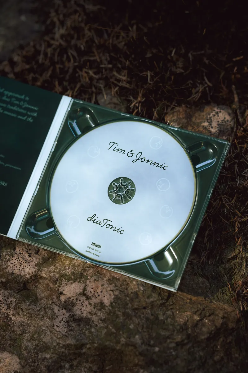 Opened diaTonic digipak with the printed CD